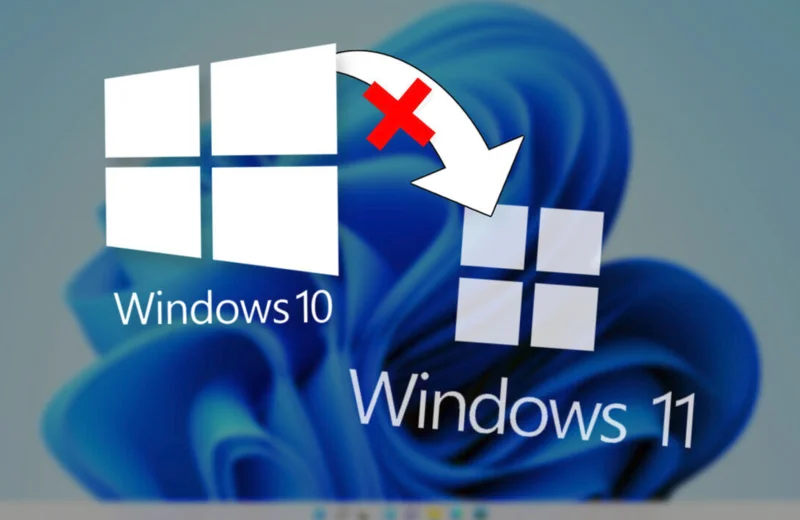Equipo con Windows 10 y Windows 11 comparados
